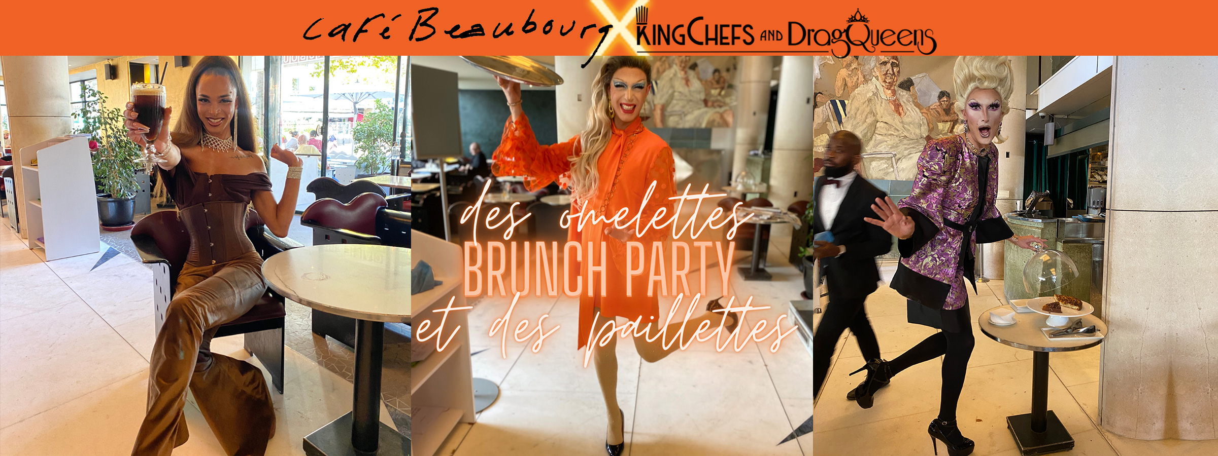 Brunch Drag Queens au Café Beaubourg
